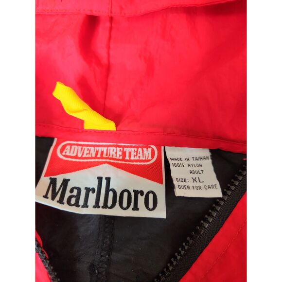Vintage Marlboro Nylon Shell Jacket Windbreaker Promotional Gear 90's XL VGC - Picture 2 of 7
